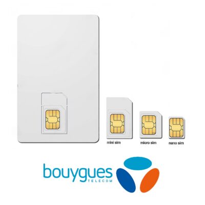 Carte SIM réseau Bouygues - Triple découpe Marque blanche